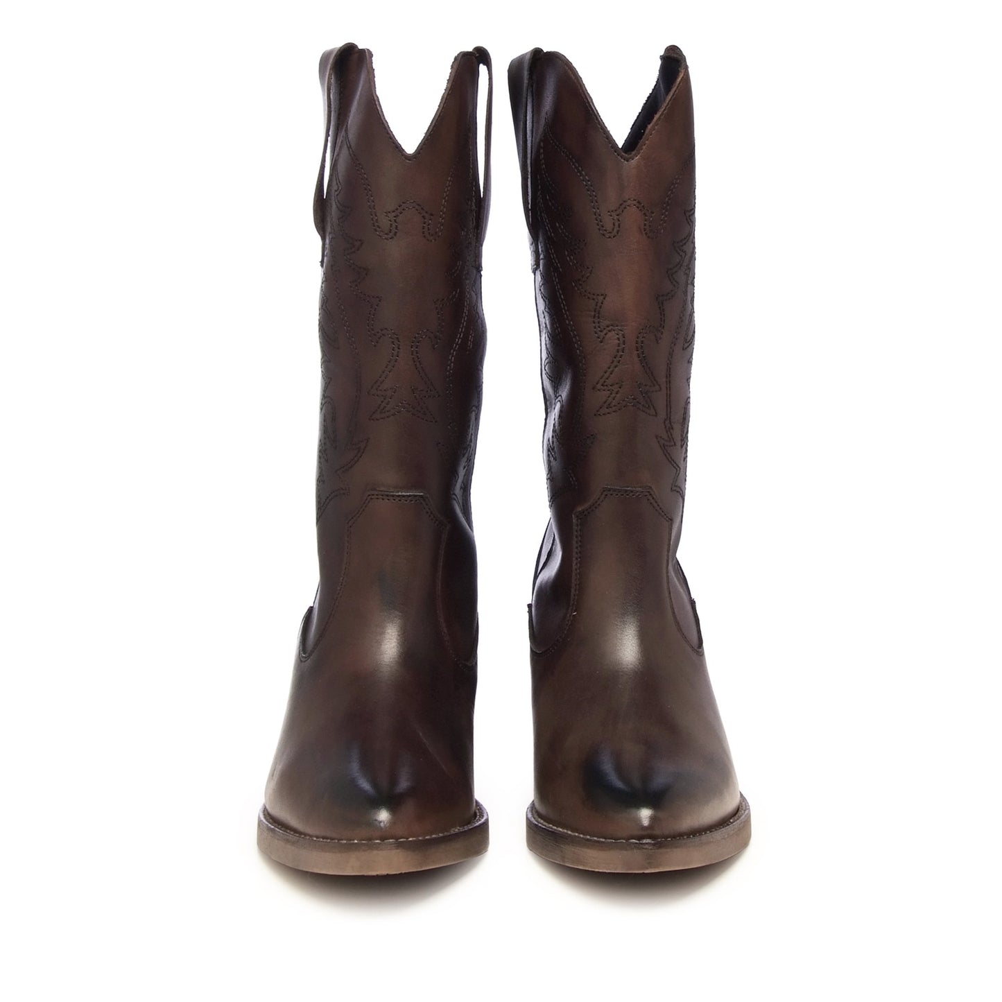 Chestnut Texan Leather Boots