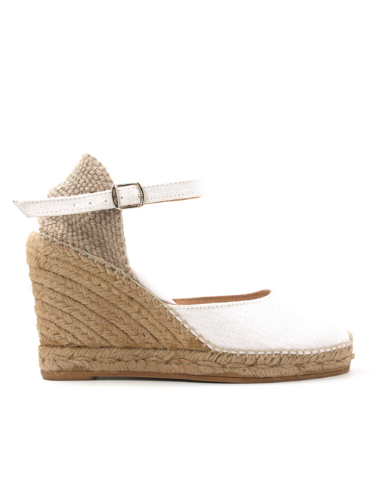 Espadrilles Women-Espadrilles 7-knots Wedge Snow by Ethical & Sustainable Fashion Brand Mamahuhu